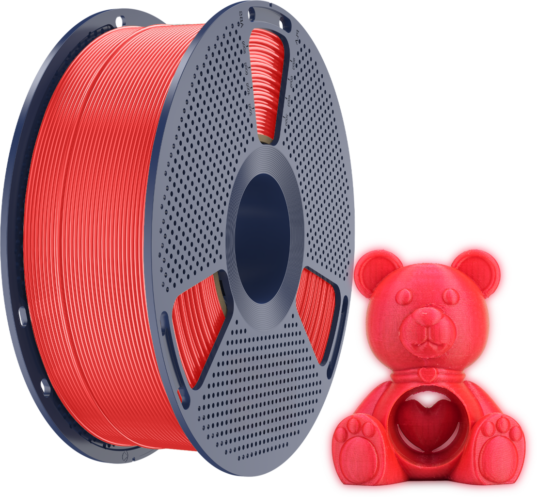 SUNLU PETG Glow In The Dark - Red