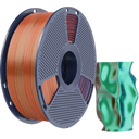 SUNLU Silk PLA+ Tri-Color Orange Blue Green