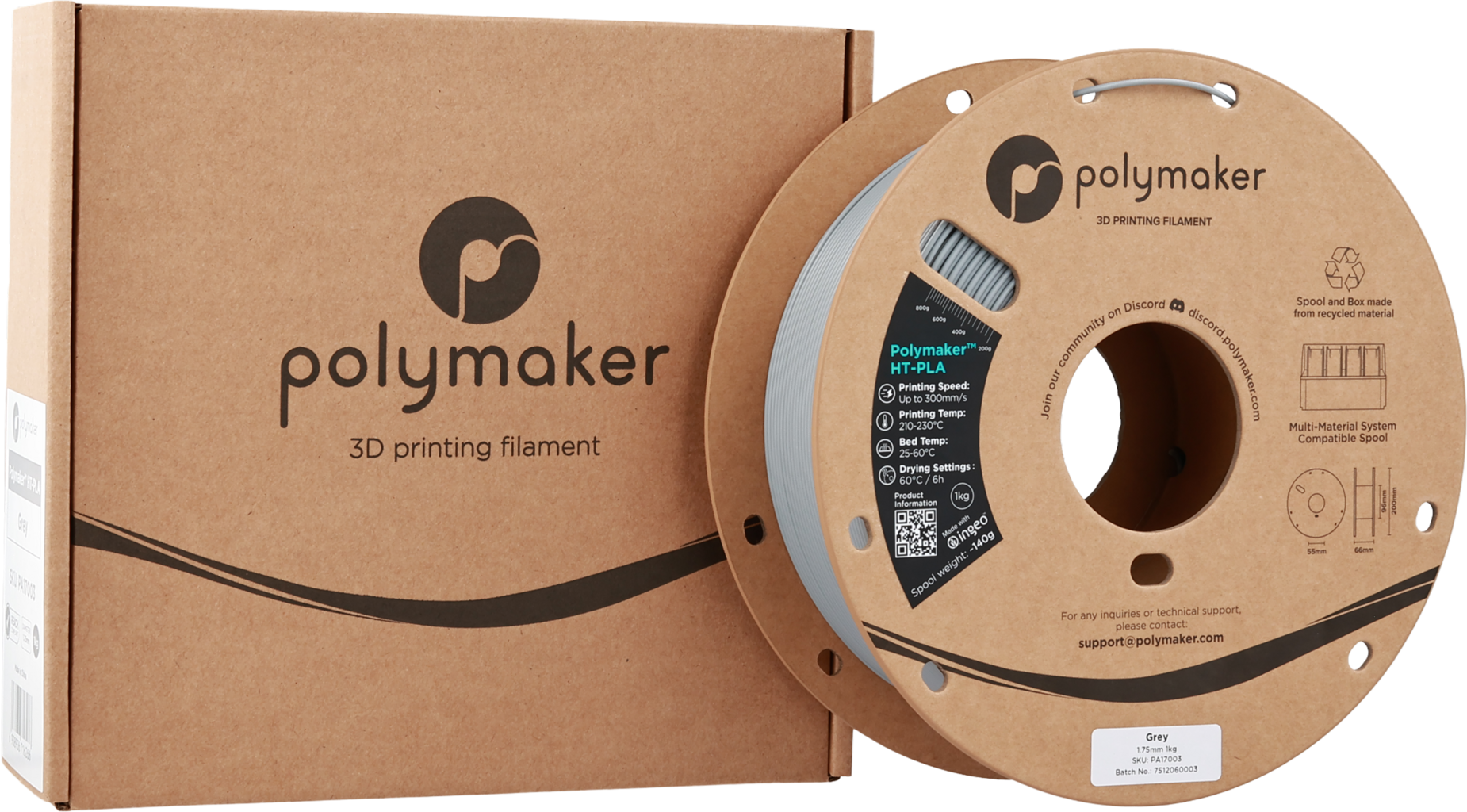Polymaker HT-PLA Grey