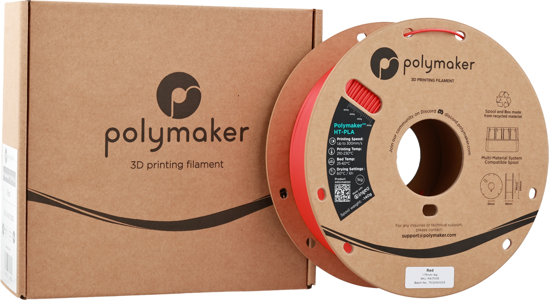 Polymaker HT-PLA Red