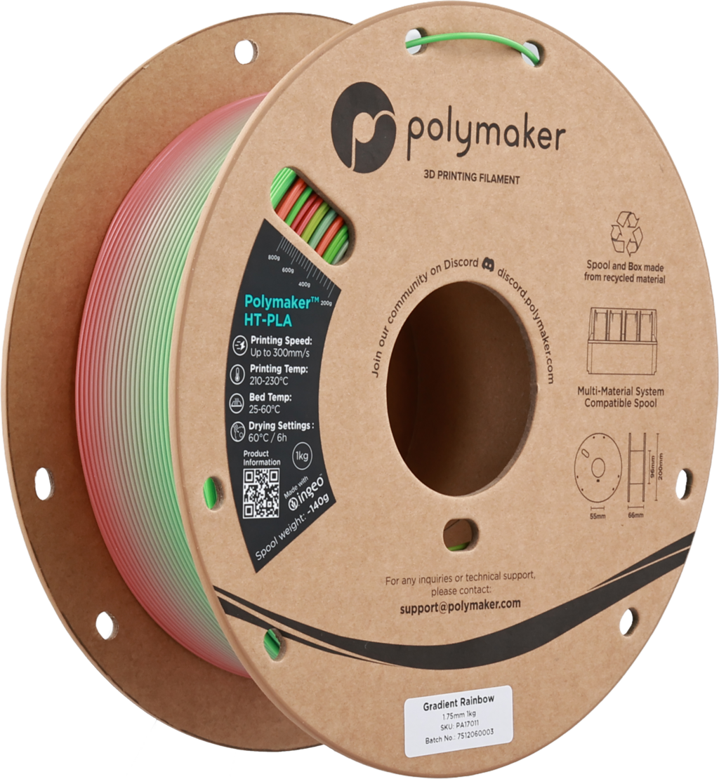 Polymaker HT-PLA Gradient Rainbow