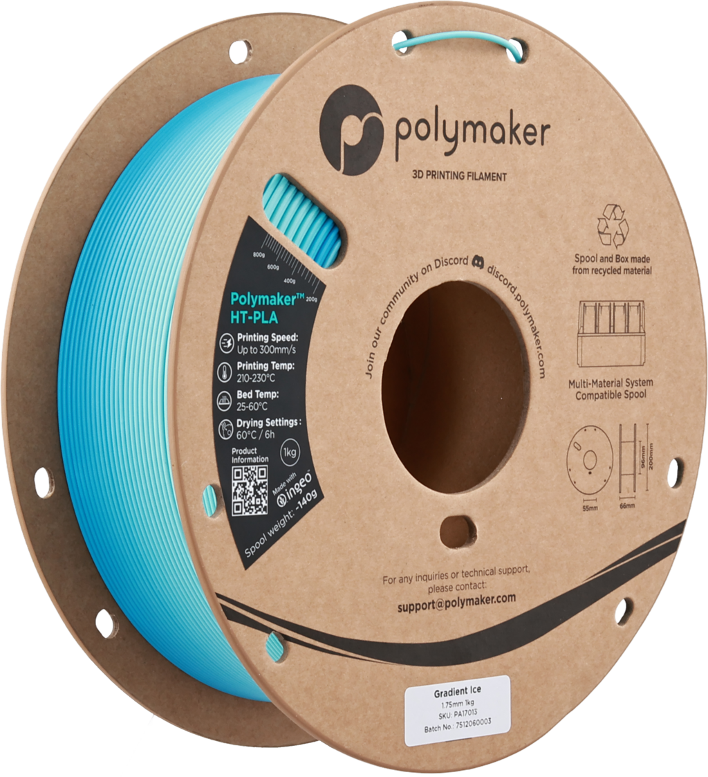 Polymaker HT-PLA Gradient Ice