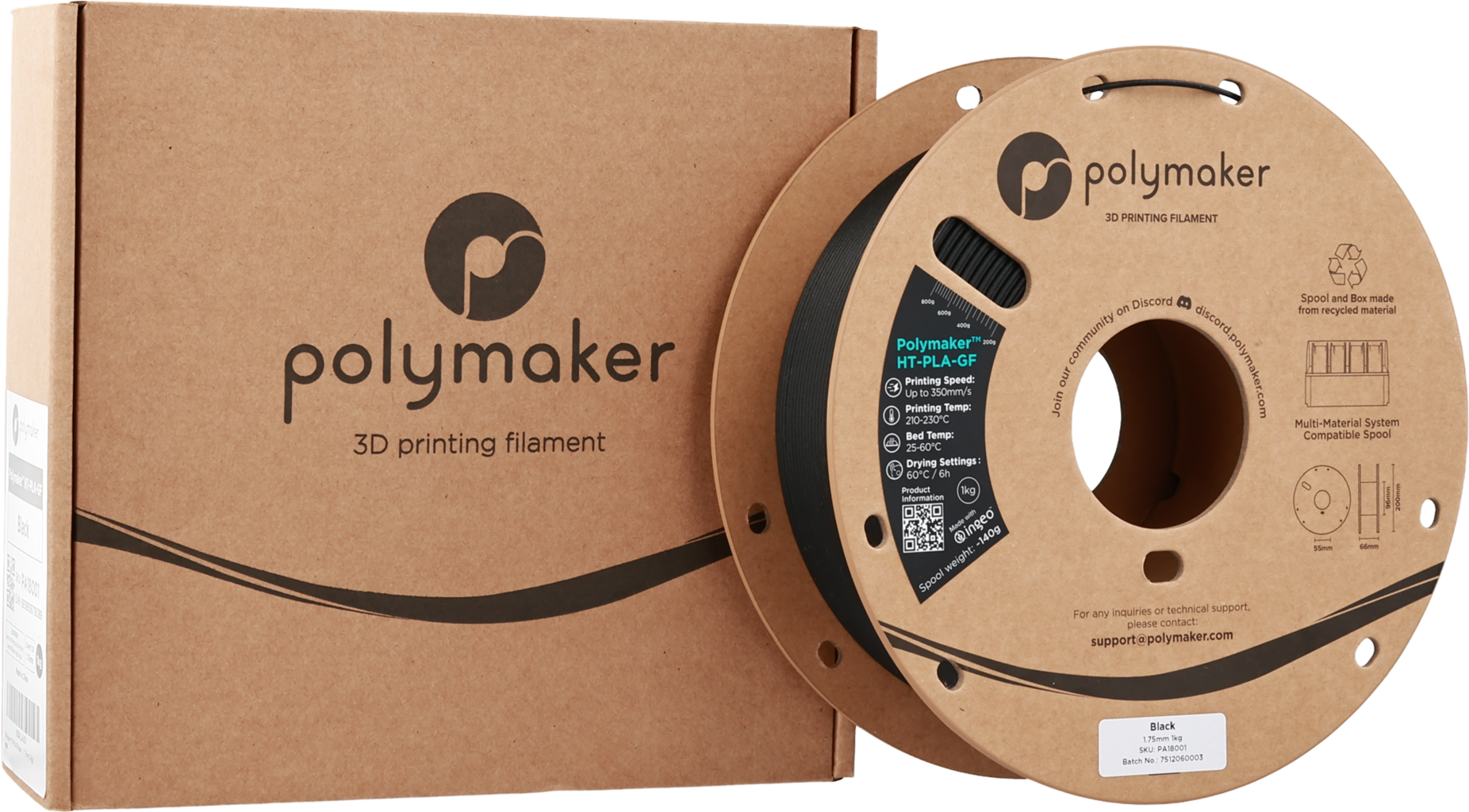 Polymaker HT-PLA-GF Black