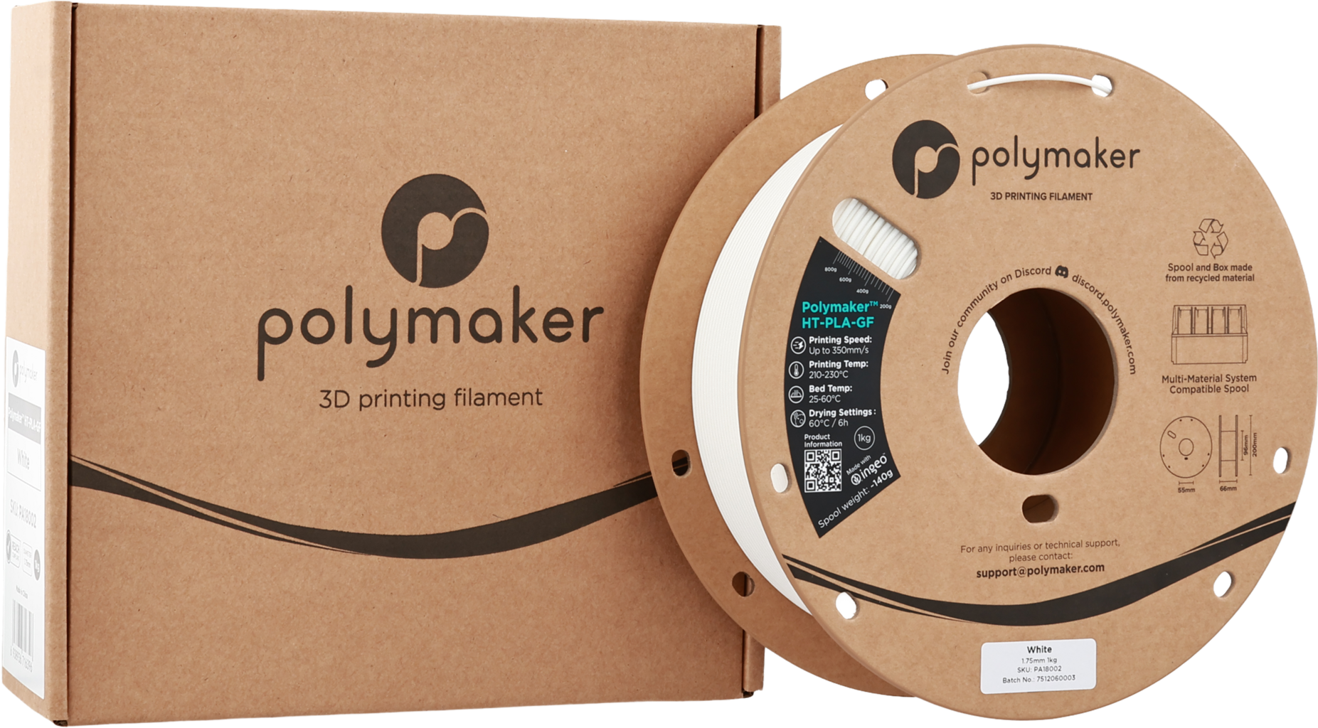 Polymaker HT-PLA-GF White