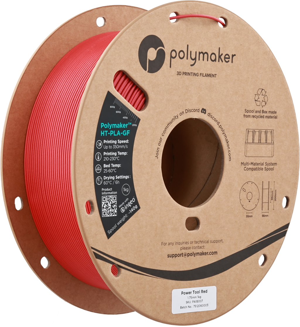 Polymaker HT-PLA-GF Power Tool Red