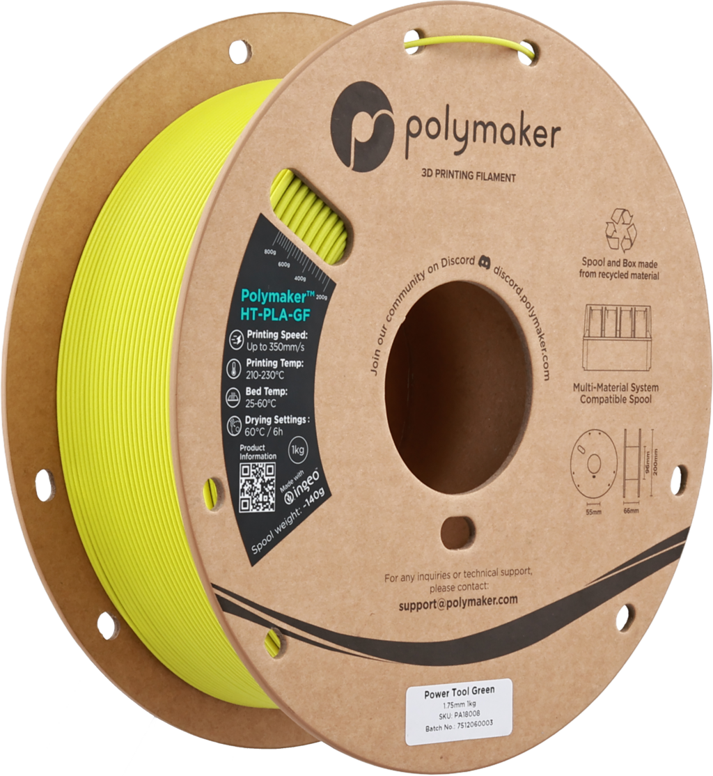 Polymaker HT-PLA-GF Power Tool Green