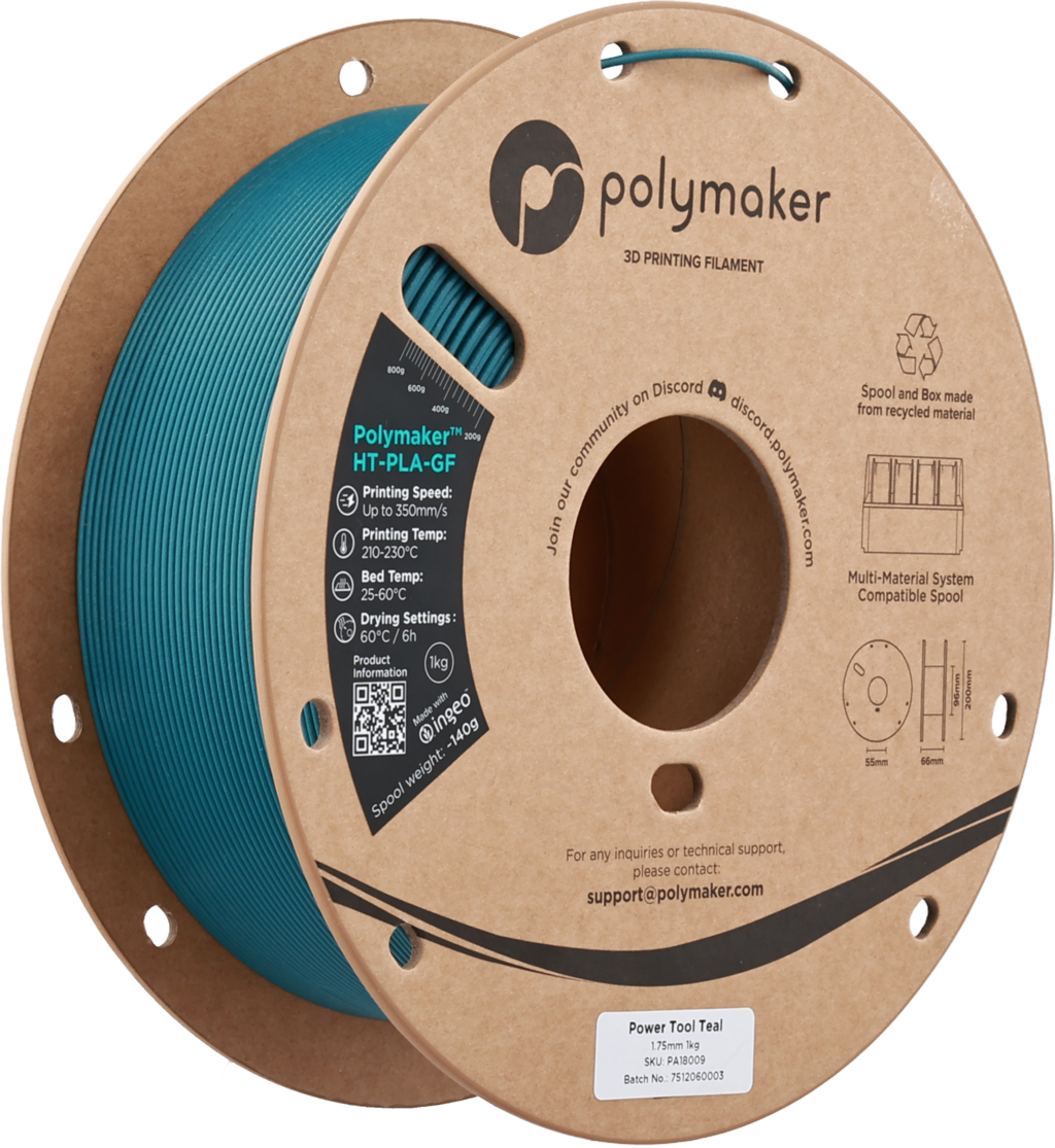 Polymaker HT-PLA-GF Power Tool Teal