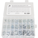 M2-M5 Linsenkopfschrauben-Set (ISO7380-1), 1152 Stück - 1 Set