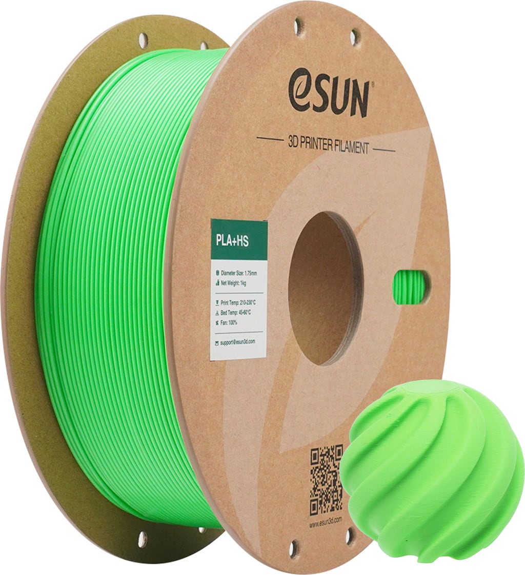 eSUN PLA+HS RGB Green