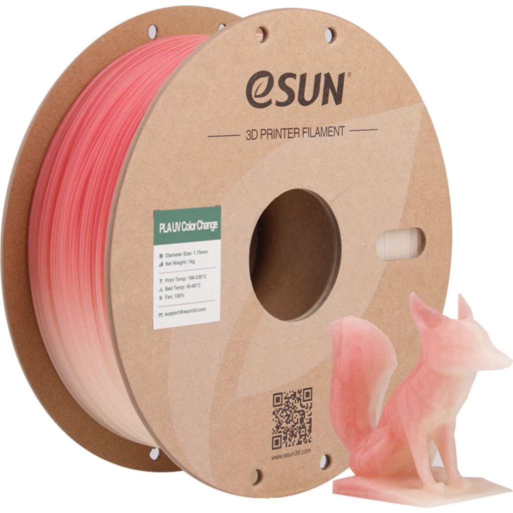 Cheengu Red eSUN PLA-UV Color Change Red - 3DJake Česká republika