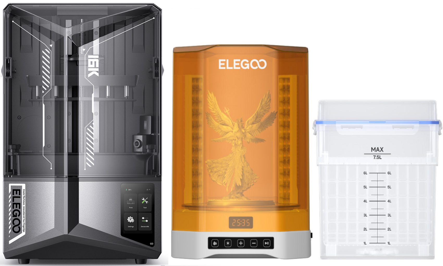 Elegoo Saturn 4 Ultra 16K Bundle - Saturn 4 Ultra 16K + Mercury Plus 3.0