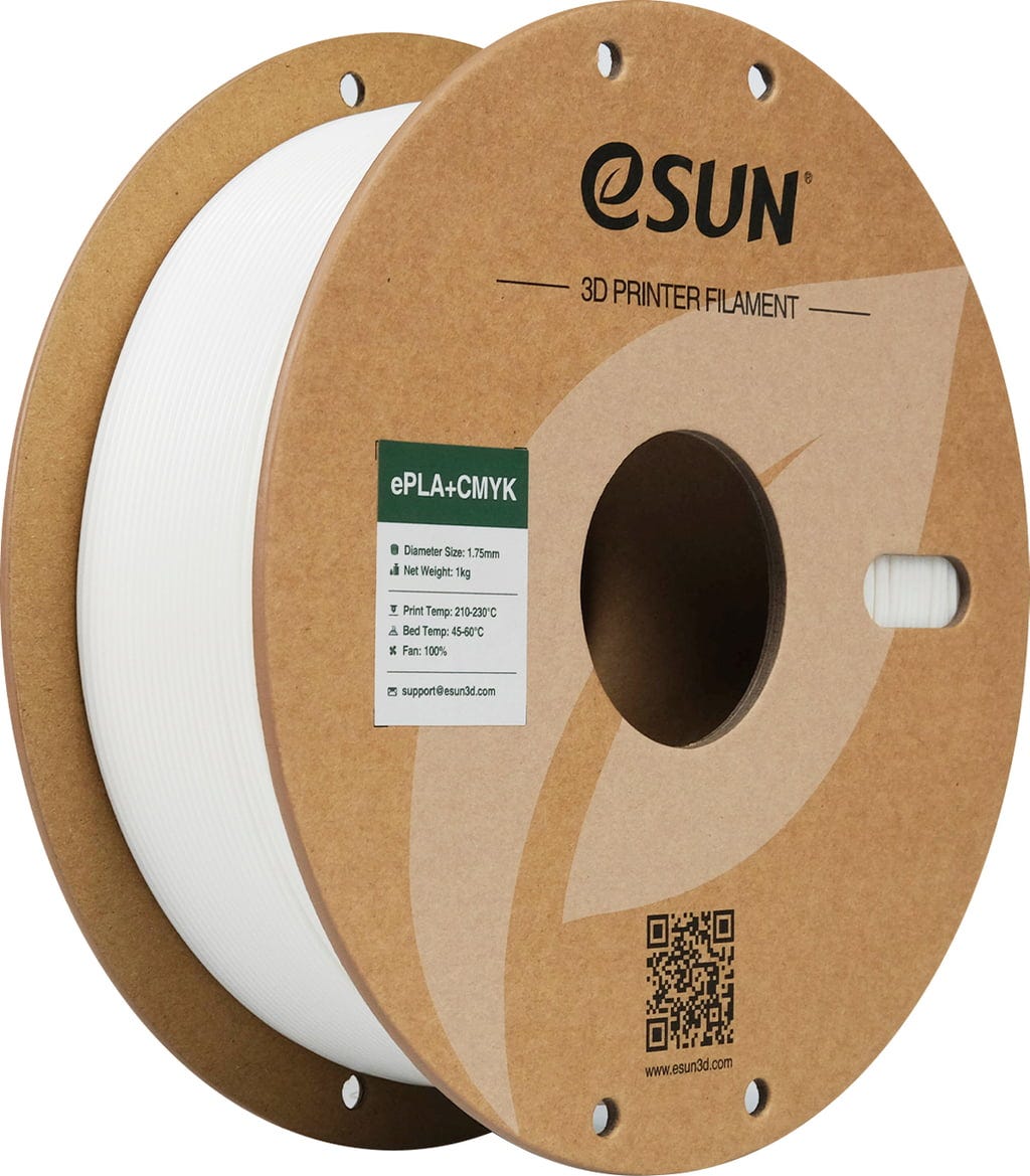 eSUN PLA+ Filament 1kg, CMYK White