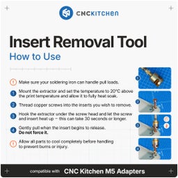 Removal Tool for Threaded Inserts M2, M2.5 & M3