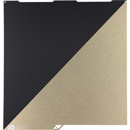 3DJAKE PET/PEI Bauplatte Carbon - 256 x 268 mm