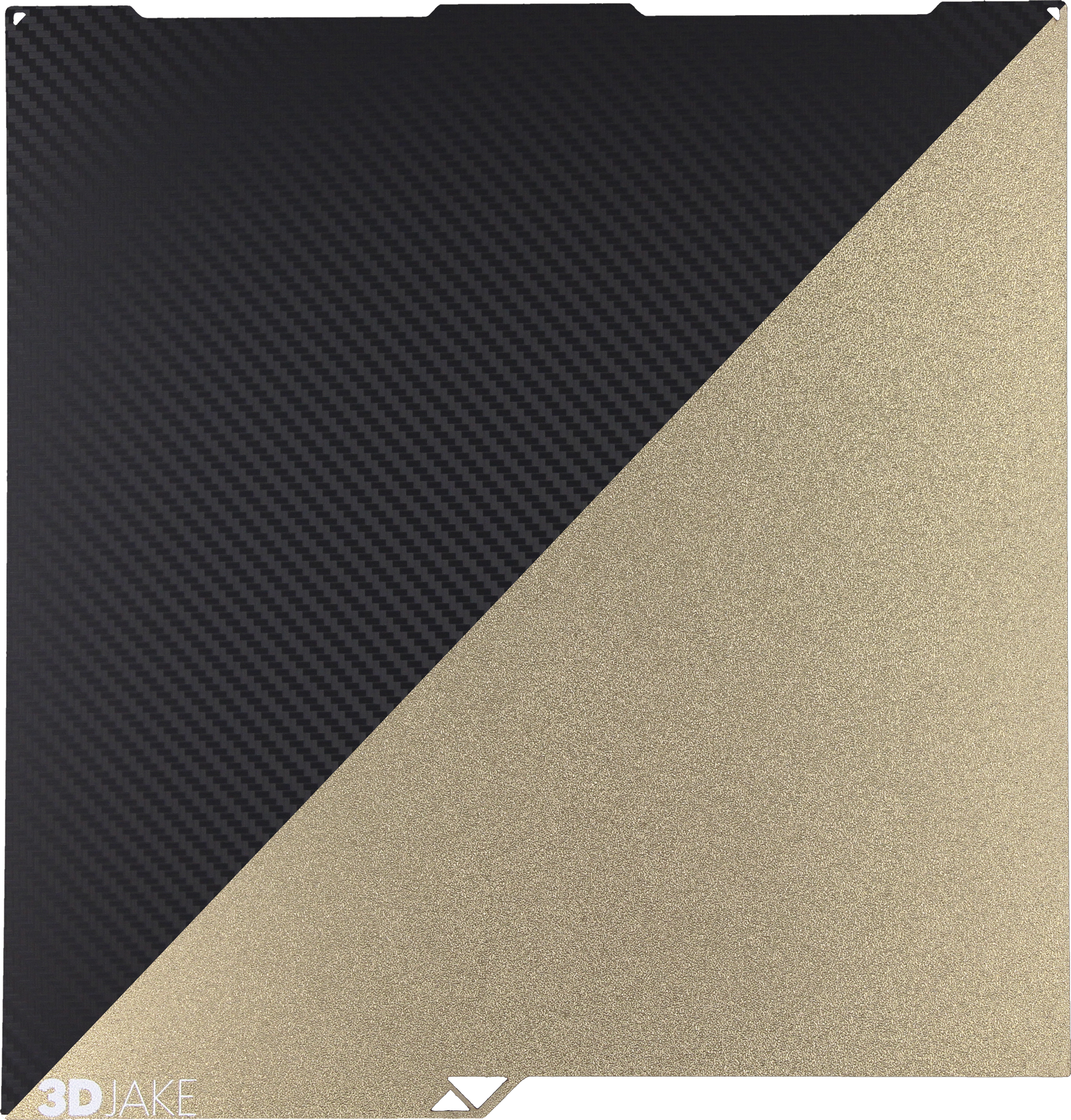 3DJAKE PET/PEI Build Plate Carbon 256 x 268 mm