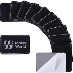 Bambu Lab Rectangular PU Iron-on Patch - Black to Silver