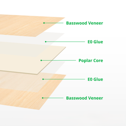 Bambu Lab 3 mm Basswood Plywood