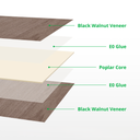 Bambu Lab 3 mm Black Walnut Plywood