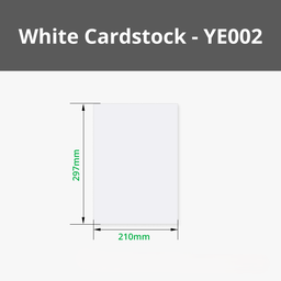 Bambu Lab A4 250 g Cardstock - White Cardstock