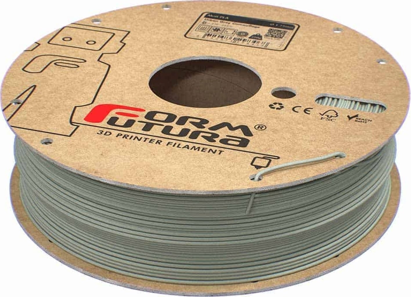 FormFutura Matt PLA Urban Grey Camouflage - 1.75mm / 750g