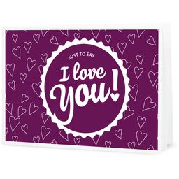I Love You! - Chèque-Cadeau à imprimer soi-même