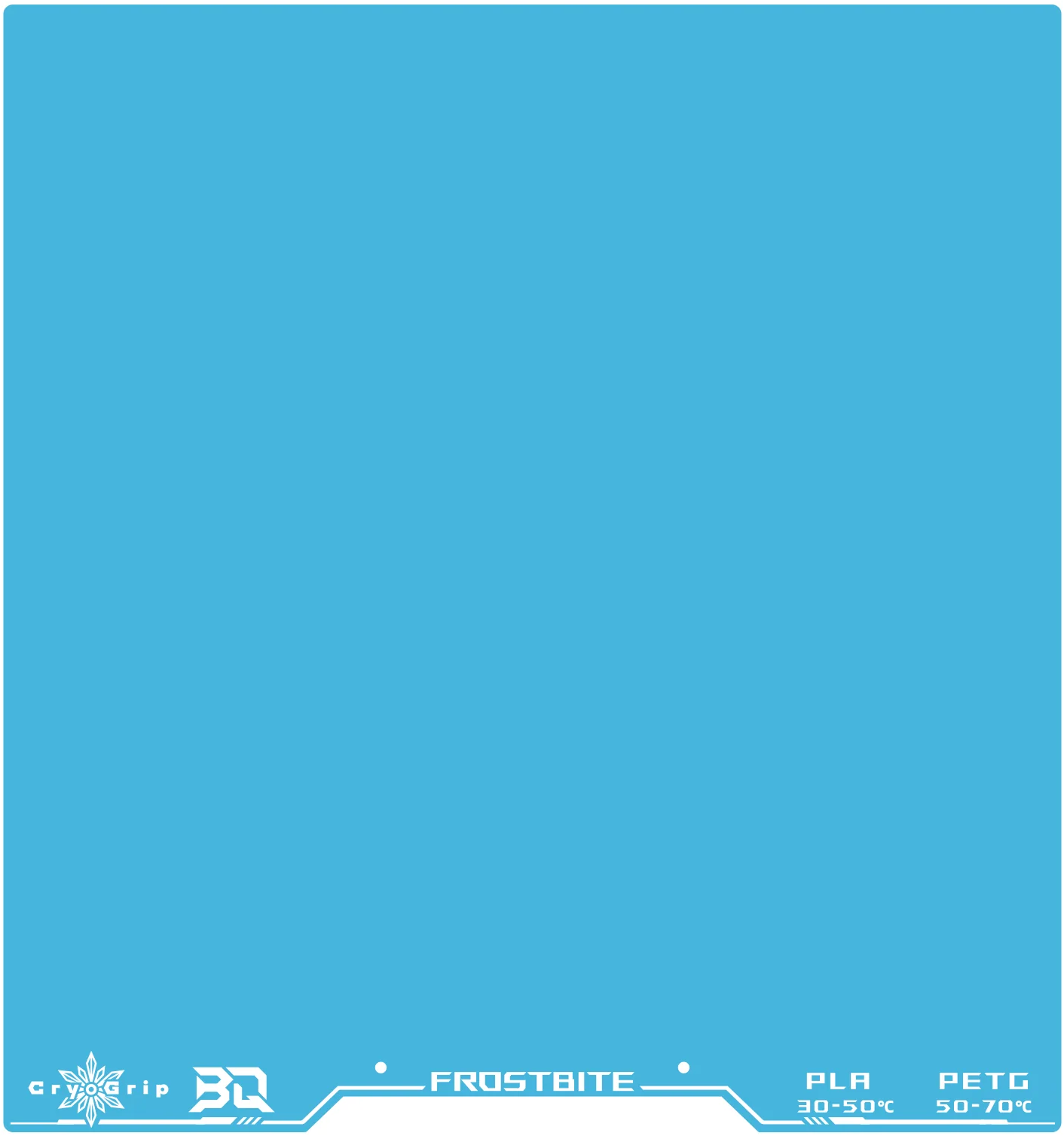BIQU CryoGrip Pro Frostbite Build Plate 300 x 300 mm (QIDI Plus4), Blue