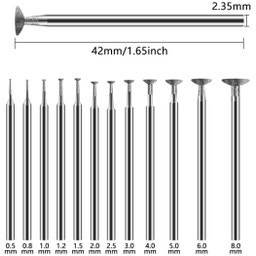 Trapezoidal Diamond Grinding Bits Set für Rotary Tool
