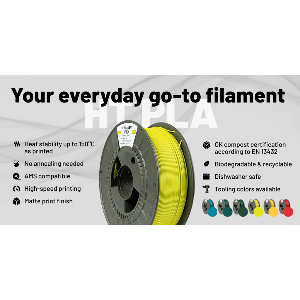 The Filament Refill HT-PLA Tooling Green - 3DJake Ireland
