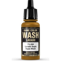 Vallejo Game Color Wash Sepia Shade - 17 ml