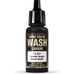 Vallejo Game Color Wash Black Shade - 17 ml