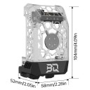 Panda Jetpack V2 Extruder Frontcover Transparent - Bambu Lab X1/P1