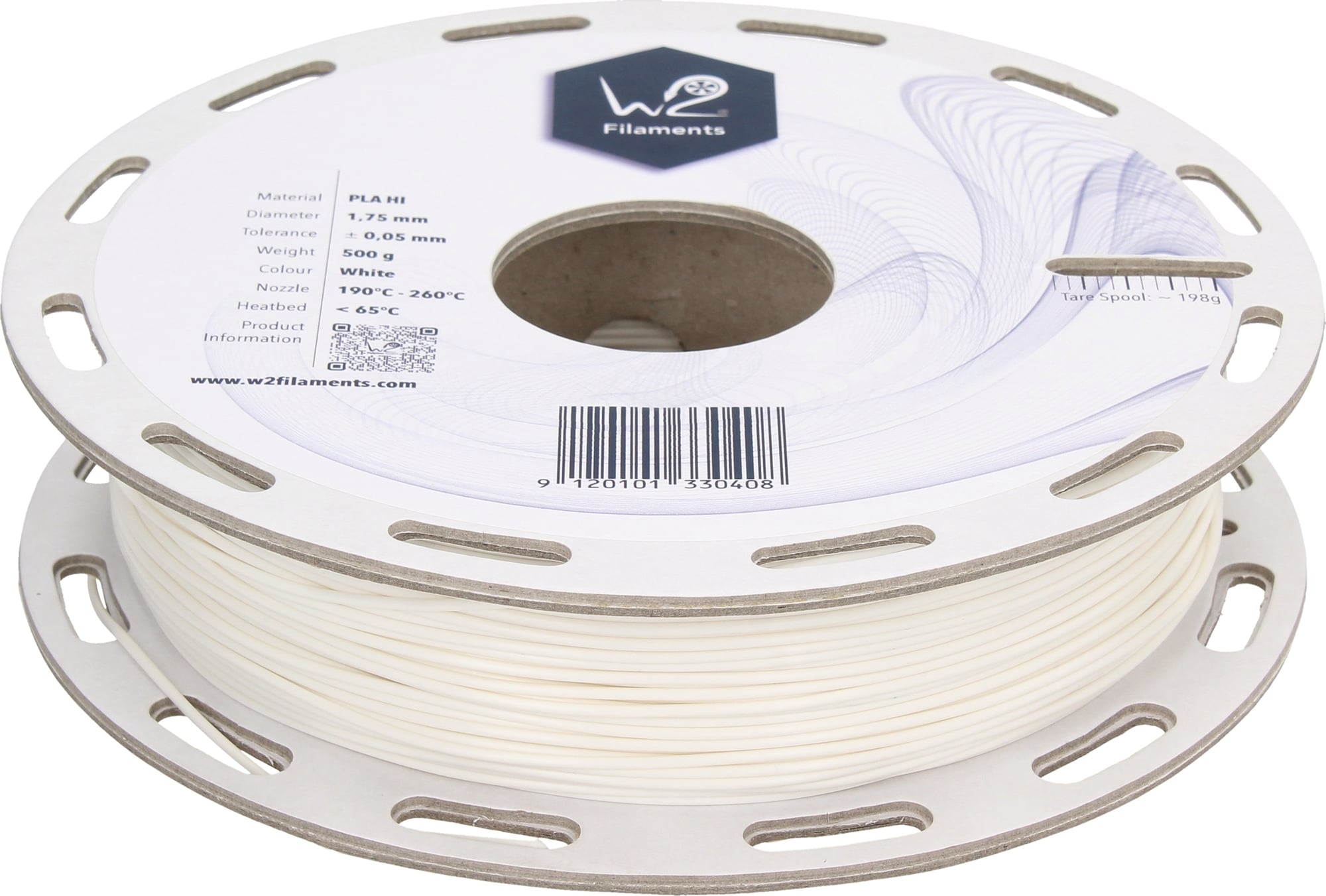 Filamento W2 PLA HI White