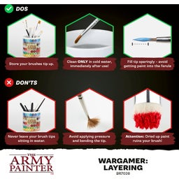 The Army Painter Wargamer Bionic Brush - Bionic Bristles - Layering