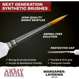 The Army Painter Wargamer Bionic Brush - Bionic Bristles - Layering