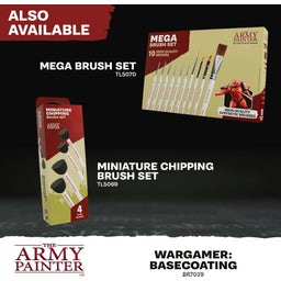 The Army Painter Wargamer Bionic Brush – Bionic Bristles - Basecoating