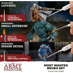 The Army Painter Most Wanted Brush Set - 1 Set