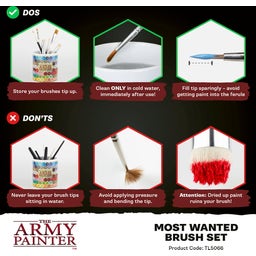 The Army Painter Most Wanted Brush Set - 1 Set