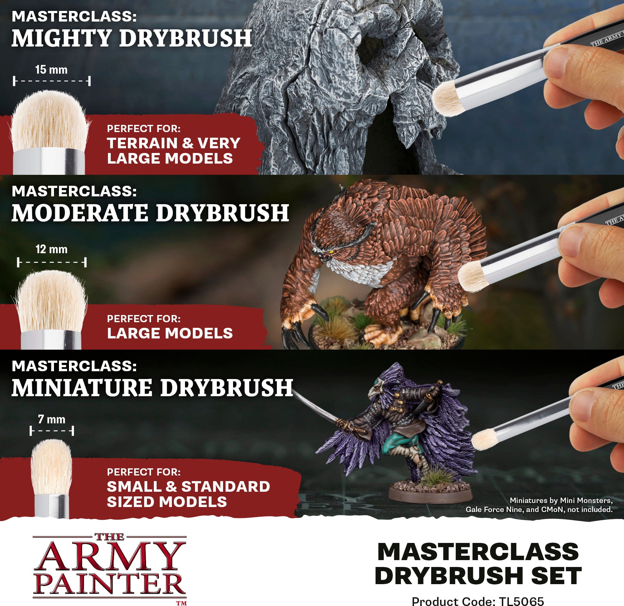 The Army Painter Masterclass Drybrush Set - 1 set