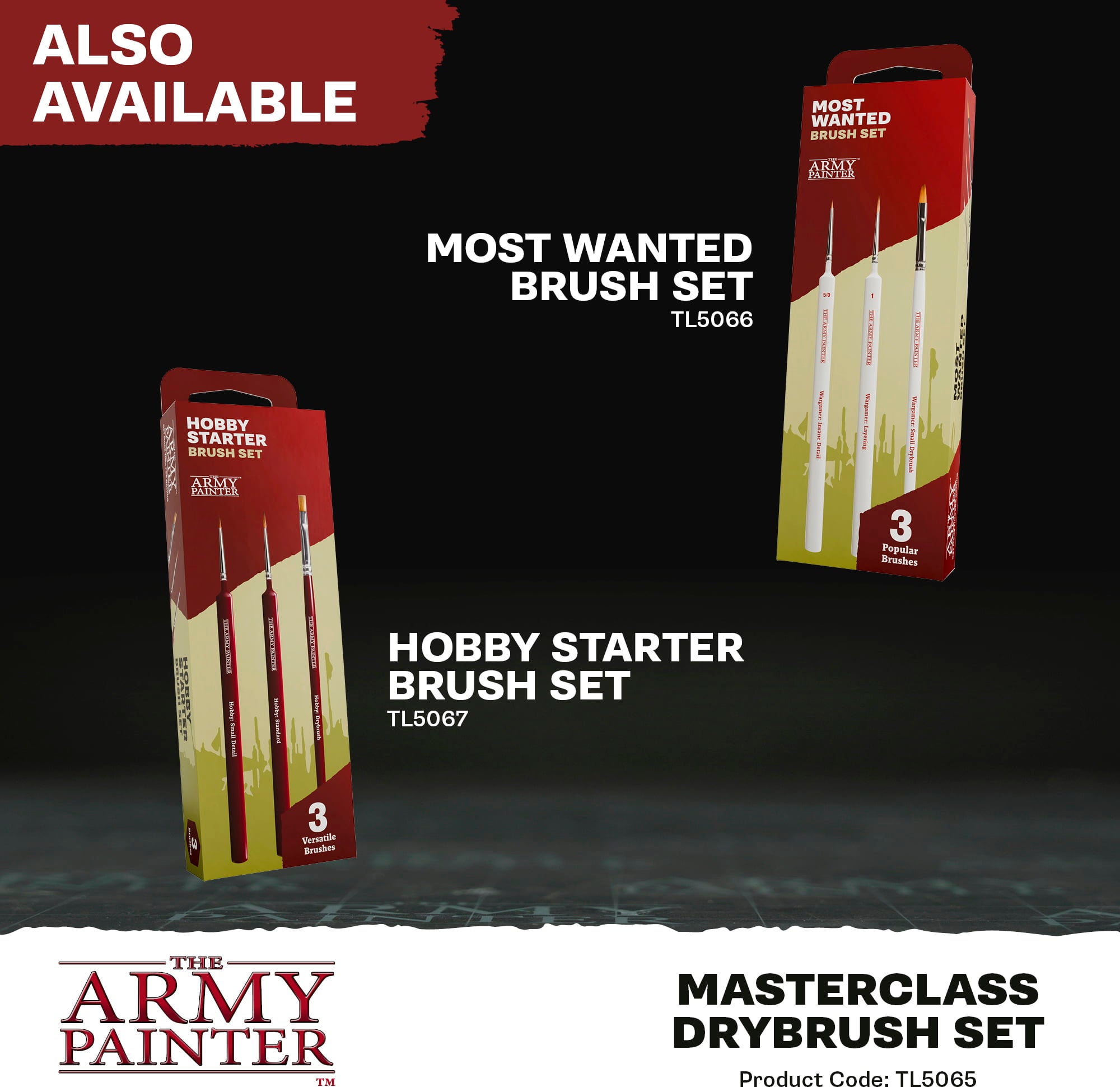 The Army Painter Masterclass Drybrush Set - 1 set