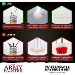 The Army Painter Set Masterclass Drybrush - 1 Set