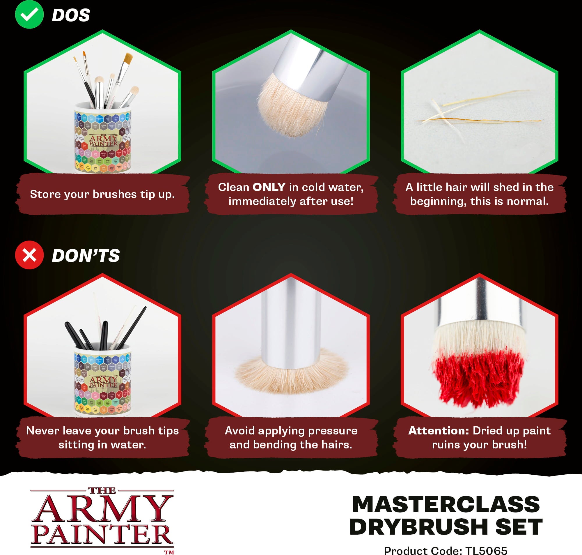 The Army Painter Masterclass Drybrush Set - 1 set