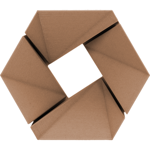 3DJAKE ecoPLA Wood Dark Brown - 1,75 mm / 1000 g