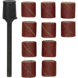 PROXXON Schleifbänder + Schleifzylinder, Ø 10mm - 1 Set
