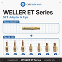 CNC Kitchen Pannes à Souder + Adaptateurs Weller ET  - 1 kit