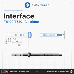 CNC Kitchen Pomoce do topienia + adapter TS100 - 1 zestaw