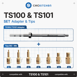 CNC Kitchen Pomoce do topienia + adapter TS100 - 1 zestaw