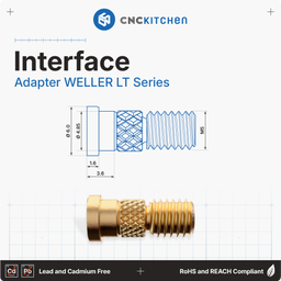 CNC Kitchen Pannes à Souder + Adaptateur Weller LT - 1 kit