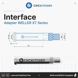 CNC Kitchen Einschmelzhilfen + Weller XT Adapter - 1 Set