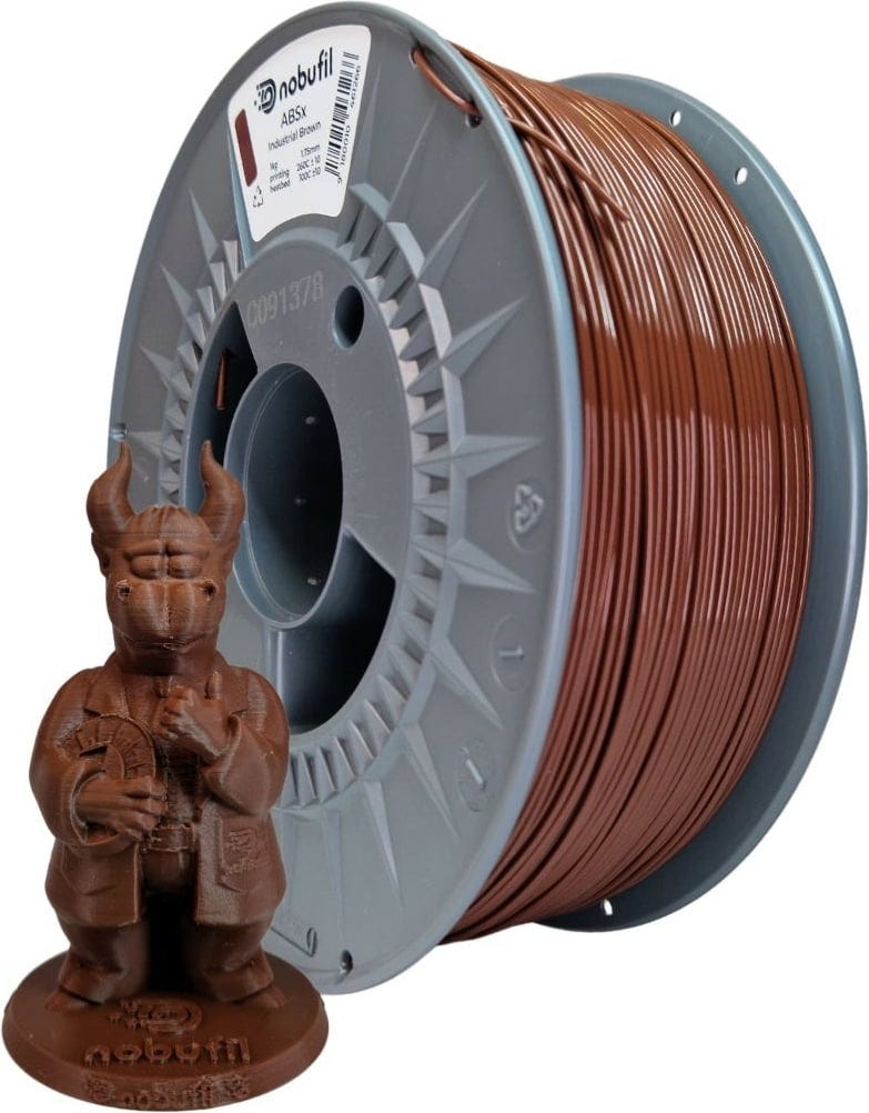 Nobufil ABSx Filament 1kg, Industrial Brown