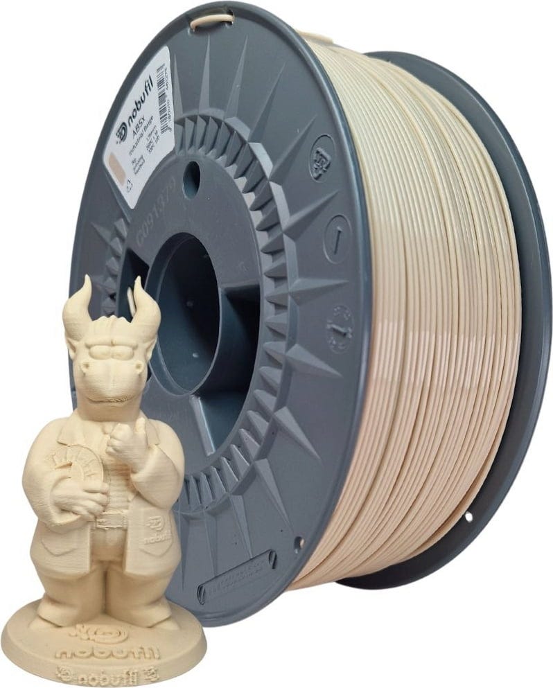 Nobufil ABSx Filament 1kg, Industrial Beige
